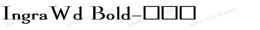 IngraWd Bold字体转换